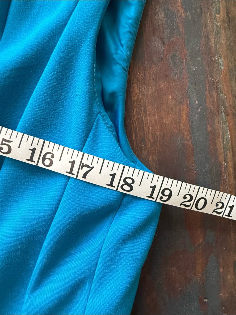 Calvin Klein Turquoise Blue Fit & Flare Dress Sleeveless Size 16W - Picture 9 of 9